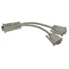 Image de MCL - Adaptateur en cÃ¢ble VGA HD15 mÃ¢le / femelle / femelle - 40 cm