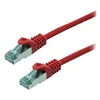 Image de MCL Eco - Cordon de raccordement - RJ-45 (M) pour RJ-45 (M) - 30 cm - paire torsadée écrantée (F/UTP) - CAT 6 - moulé, bloqué - rouge