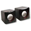 Image de MCL Mini Haut-parleurs 2 x 2W RMS - 120W PMPO alimentés par l'USB - Noir