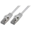 Image de MCL - Cordon de raccordement - RJ-45 (M) pour RJ-45 (M) - 15 m - SFTP - CAT 6a - sans halogène, moulé, sans crochet - gris