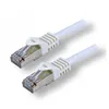 Image de MCL - Cordon de raccordement - RJ-45 (M) pour RJ-45 (M) - 30 cm - 6.2 mm - SFTP - CAT 7 - blanc