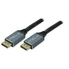 Image de MCL - Câble DisplayPort - DisplayPort (M) - DisplayPort 1.4 - 3 m - support 8K60Hz (7680 x 4320) - noir, blanc
