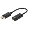 Image de DLH - Câble adaptateur - DisplayPort pour HDMI - 23 cm - noir