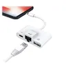 Image de DLH DY-TU4034W - Adaptateur Lightning - Lightning mâle pour USB, RJ-45, Lightning femelle - blanc