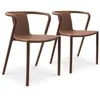 Image de Lot De 2 Fauteuils De Jardin Empilables En PolypropylÃ¨ne Terracotta