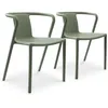 Image de Lot Composé De 2 Fauteuils De Jardin - City Garden - Diego-Ft - Olive - Empilables