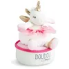 Image de Doudou et Compagnie Doudou Et Compagnie - Doudou Licorne Boite A Musique Tournante 17cms Dc3316