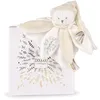 Image de Doudou et Compagnie Doudou plat pétales Ours Blanc 25 cm