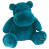 Image de Peluche Histoire d'Ours Hippo Pop 40 cm Bleu canard