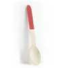 Image de 8 Petites Cuilleres En Bois Rouge Vintage