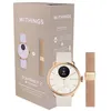 Image de Pack Montre connectée Withings ScanWatch 2 Bluetooth 38 mm Sable et Or rose + Bracelet en maille milanaise 18 mm Or rose
