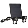 Image de Spot Led ExtÃ©rieur Solaire, Piquet, Double TÃªte, 450 Lumens, Ip44