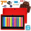 Image de Tablette Tactile Android 4.4 Kitkat 7 Pouces Dual Core 20Go Dual Cam Flash Rouge - YONIS