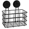 Image de MSV Msv Etag?Re Panier De Douche ? Ventouses Acier Noir Mat