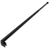 Image de Aurlane Barre de fixation extensible 70-100cm noir mat pour douche a l'italienne - fixation murale