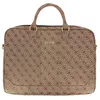 Image de Sacoche bandoulière ordinateur/tablette 13' à 15' multi-rangements guess marron