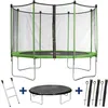 Image de Trampoline Yoopi 2 Luxe - Ã 3.65 M - Avec Filet + Ãchelle + Couverture + Kit D'ancrage