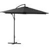 Image de Habitat et jardin Parasol Jardin Déporté Alu "Ilios" - Rond - Ø 3 M - Noir