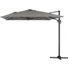 Image de Parasol Jardin DÃ©portÃ© Alu Sun 4 - Rectangle - 3 X 4 M - Gris