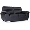 Image de Habitat et jardin Canapé Fixe En Cuir Reconstitué Et Pvc "Dallas" - 169 X 88 X 90 Cm - 2 Places - Noir