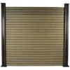 Image de Kit ClÃ´ture 8 X 1.6m Composite - Kit De Fixation Offert - Marron