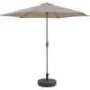 Image de Parasol Jardin Droit Alu Sol - Rond - Ø 3m - Ecru - Avec Pied Lesté