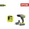 Image de Ryobi Pack RYOBI perceusse visseuse 18V One+ - 2 batteries 2.0Ah - chargeur rapide 2.0Ah-220S - Coffret 127 accessoires de vissage perçage