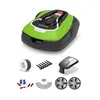 Image de Greenworks Pack robot tondeuse Optimow 15 GREENWORKS - pour 1500m2 - avec garage et accessoires