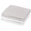 Image de Lot Drap Housse Et AlÃ¨se Mon P'tit Dodo 60 X 120 Cm Blanc Et Gris Souris