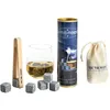 Image de Coffret de 6 glaçons en granit bleu de Bretagne - On The Rocks - Bleu - Pierre