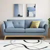 Image de CanapÃ© 3 places scandinave en tissu bleu pastel HOGA