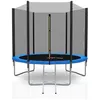 Image de Trampoline Extérieur Deluxe 8ft / Ø244cm Kaia Sports Trampoline De Jardin Avec Filet, Mousse De Protection Et Échelle - Bleu