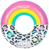 Image de Bou?E Gonflable Ronde Xxl Pour Piscine & Plage Ultra Confort, Flotteur Deluxe - Arc-En-Ciel Et L?Opard ?120cm