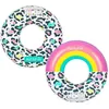 Image de Pack 2 BouÃ©es Gonflables Ronde Xxl Pour Piscine & Plage Ultra Confort, Flotteur Deluxe - Pack Twin Donut Leopard Ã120cm - Multicolore