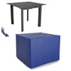 Image de Housse De Protection ExtÃ©rieure Pour Table CarrÃ©e 90x90x74 Cm - Ultra RÃ©sistant - Bleu
