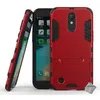 Image de Housse etui coque rigide anti choc pour LG K10 (2017) + film ecran - ROUGE - htdmobiles