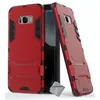 Image de Housse etui coque rigide anti choc pour Samsung G950F Galaxy S8 + verre trempe - ROUGE - htdmobiles