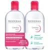 Image de Bioderma - Crealine H2o, Eau Micellaire DÃ©maquillante 2 X 500 Ml Peaux Sensibles DÃ©maquillant/Nettoyant 1 UnitÃ©