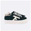 Image de Faguo - Tennis Polyester RecyclÃ£Â© Et Cuir Walnut Platform - Vert - 36