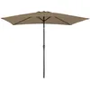 Image de Happy Garden Parasol Droit Hapuna Rectangulaire 2x3m Taupe