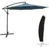 Image de Happy Garden Parasol Déporté Oahu Rond 3m De Diamètre Bleu Gris + Housse