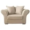 Image de Fauteuil 1,5 Places En Tissu Beige