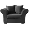 Image de Fauteuil 1,5 Places En Velours Gris