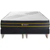 Image de Ensemble Double Sommier + Matelas Ultra Micro Ressorts Ensaches Et Memoire De Forme 160x200