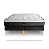 Image de Ensemble Suite 180x200 Ressorts ensaches, memoire de forme 5 zones double sommier noir