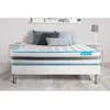 Image de Ensemble 160x200 matelas BodyFlex ressorts ensaches et memoire de forme + sommier kit blanc