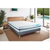 Image de Ensemble 90x190 matelas BodyFlex ressorts ensaches et memoire de forme + sommier kit gris