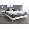 Image de Ensemble matelas ACTIFLEX PLUS 140x200 Ressorts ensaches+Memoire de forme Maxi epaisseur 7zones confort + sommier KIT blanc