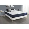 Image de Actisom Ensemble Matelas Actiflex Life 140x190 Ressorts Ensaches Et Memoire De Forme 5zones De Confort + Sommier Kit Blanc