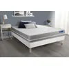 Image de Actisom Ensemble Matelas Ressorts Ensaches Actiflex Touch 140x190 3zones De Confort + Sommier Kit Blanc